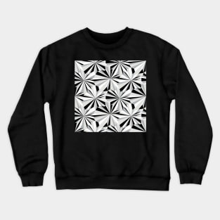 Retro Abstract Black and White Geometry Crewneck Sweatshirt